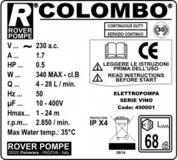Borszűrő Colombo 12 2.Kép