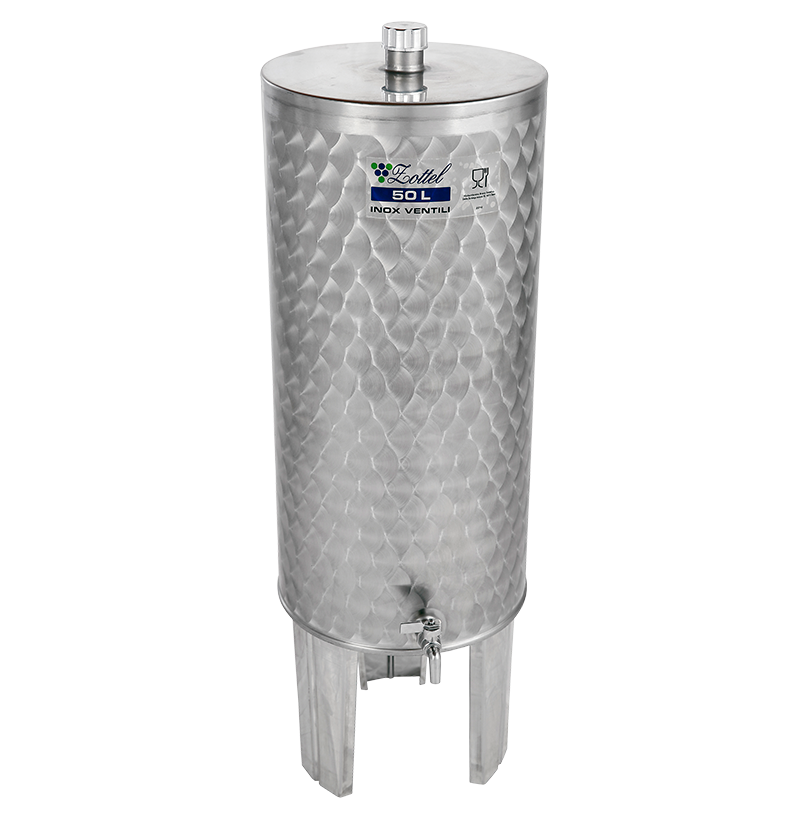 INOX pálinkás tartály 30 l álló