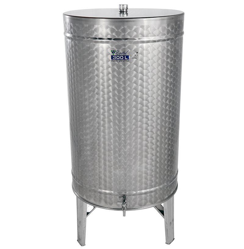 INOX pálinkás tartály 300 l álló