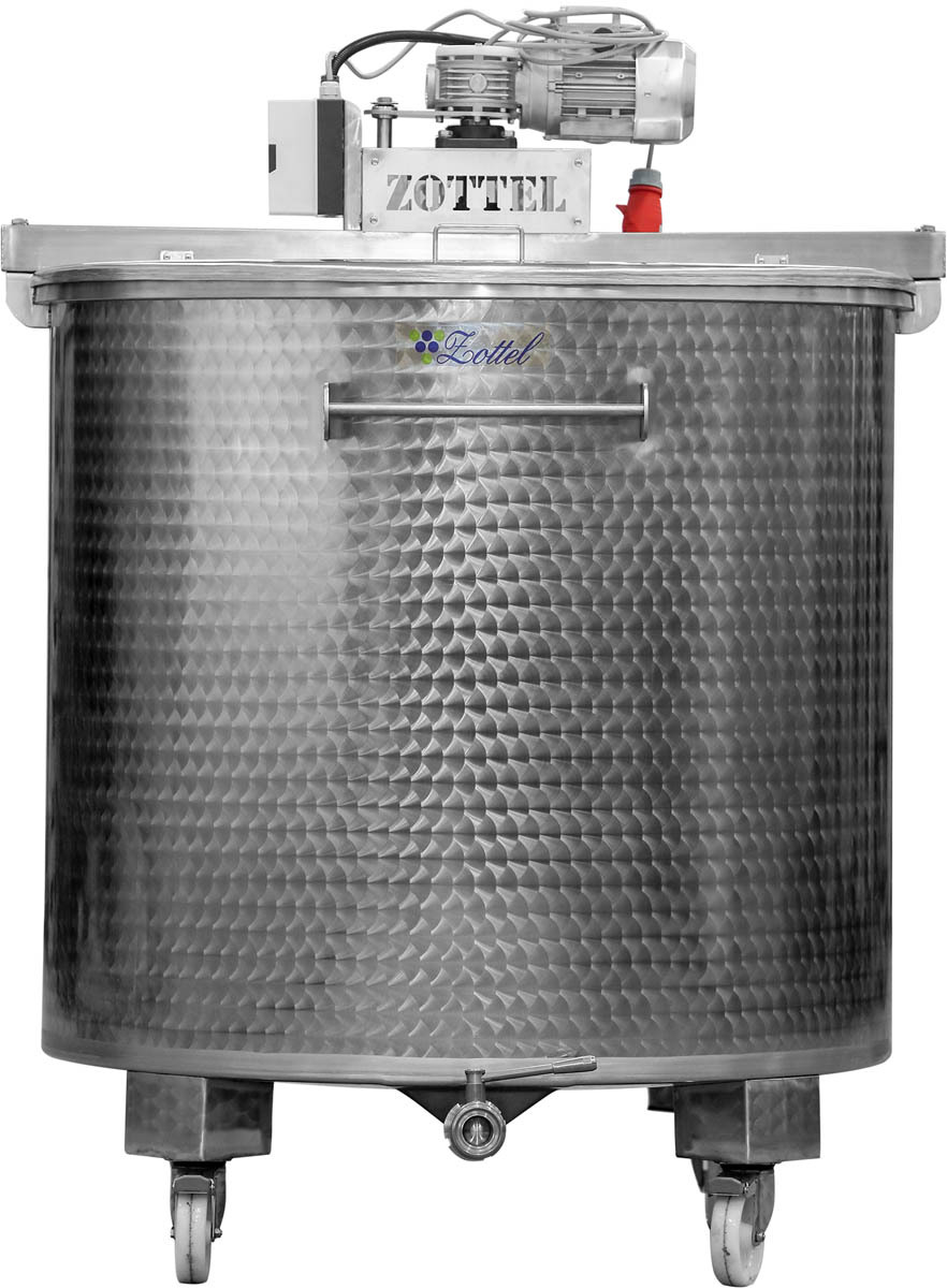 Keverőlapátos tartály INOX 700l