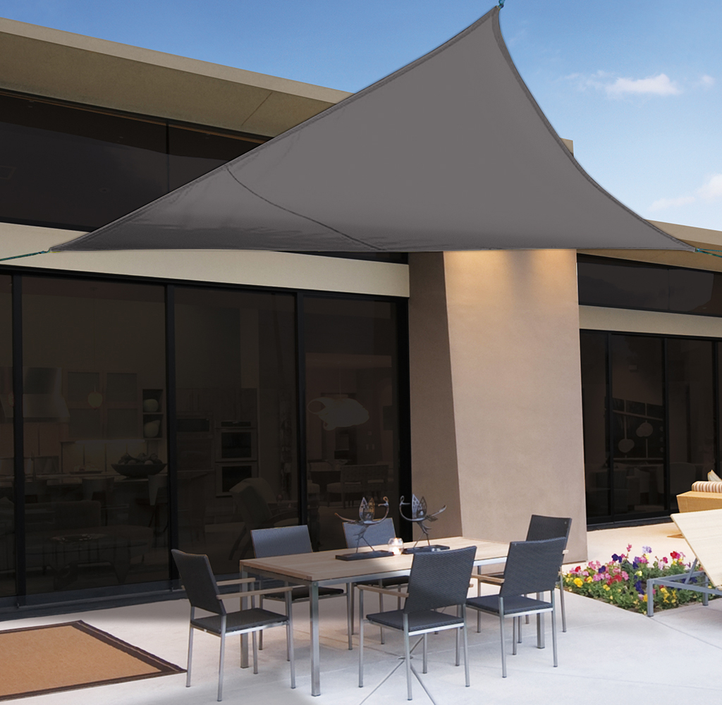 SUNNET KIT POLYESTER  napvitorla 3,6x3,6x3,6m barna