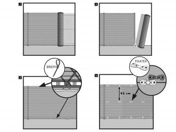 TEXANET szőtt árnyékoló háló 1,5x10m zöld 3.Kép