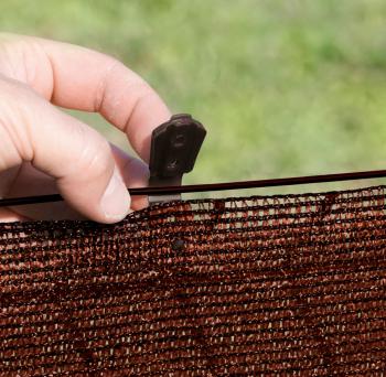 TOTALTEX , szőtt árnyékoló háló 2x10m barna 2.Kép