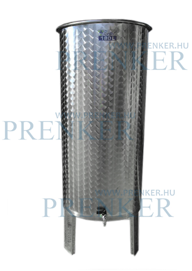 Úszófedeles INOX bortartály 180 l