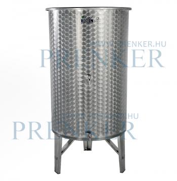 Úszófedeles INOX bortartály 300 l, 2 csapos 2.Kép